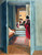 Interior With Woman In Red From Behind By Felix Vallotton