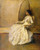 Lady In White By Thomas Wilmer Dewing By Thomas Wilmer Dewing