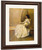 Lady In White By Thomas Wilmer Dewing By Thomas Wilmer Dewing