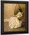 Lady In White By Thomas Wilmer Dewing By Thomas Wilmer Dewing