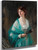 Lady With A Green Scarf By George Henry, R.A., R.S.A., R.S.W.  By George Henry, R.A., R.S.A., R.S.W.