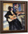Lady With Guitar By Constantin Alexeevich Korovin