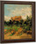 Landscape With Farmhouse By Ignacio Pinazo Camarlench Oil on Canvas Reproduction