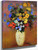 Large Bouquet In A Japanese Vase By Odilon Redon