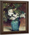 Laurel Blossoms In A Blue Vase By Thomas Worthington Whittredge Oil on Canvas Reproduction