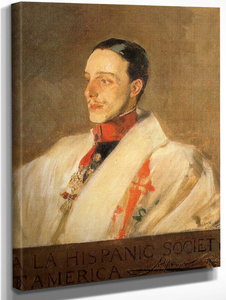 Portrait Of King Alfonso By Joaquin Sorolla Y Bastida