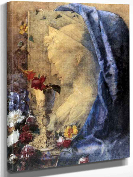 Still Life With S. Cecilia By Giovanni Segantini