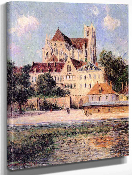 The Auxerre Cathedral 1 By Gustave Loiseau By Gustave Loiseau