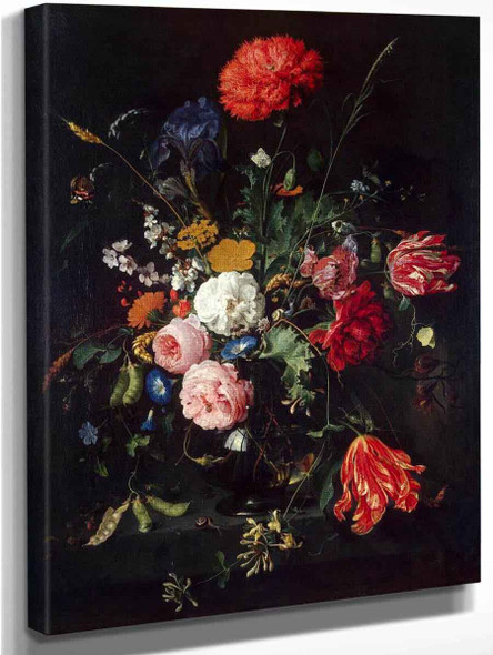Vase Of Flowers By Jan Davidszoon De Heem By Jan Davidszoon De Heem