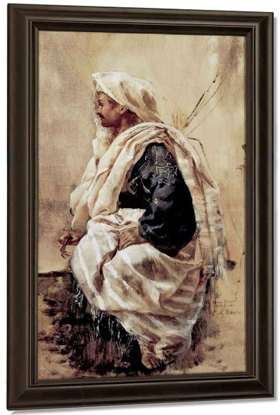 A Seated Zouave By Edwin Lord Weeks