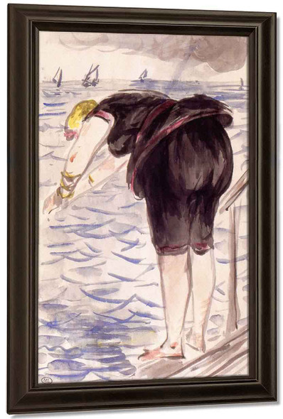 Isabelle Diving By Edouard Manet By Edouard Manet