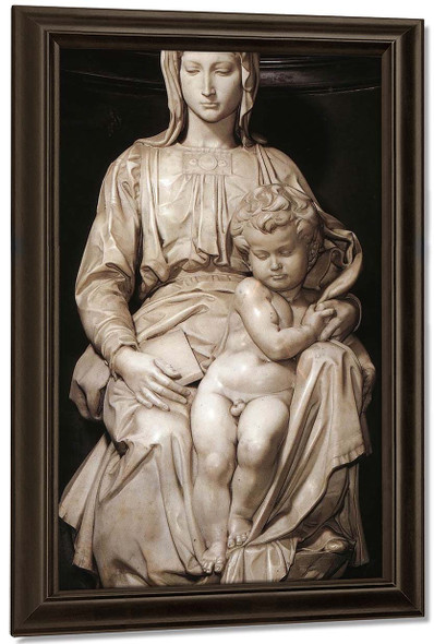 Madonna And Child By Michelangelo Buonarroti By Michelangelo Buonarroti