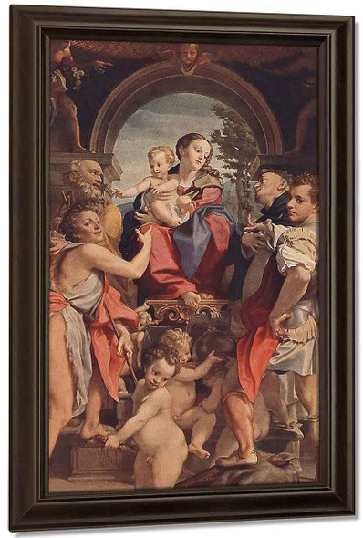 Madonna With St George By Correggio By Correggio