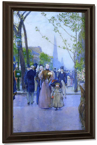 Sunday On Fifth Avenue By Frederick Childe Hassam By Frederick Childe Hassam