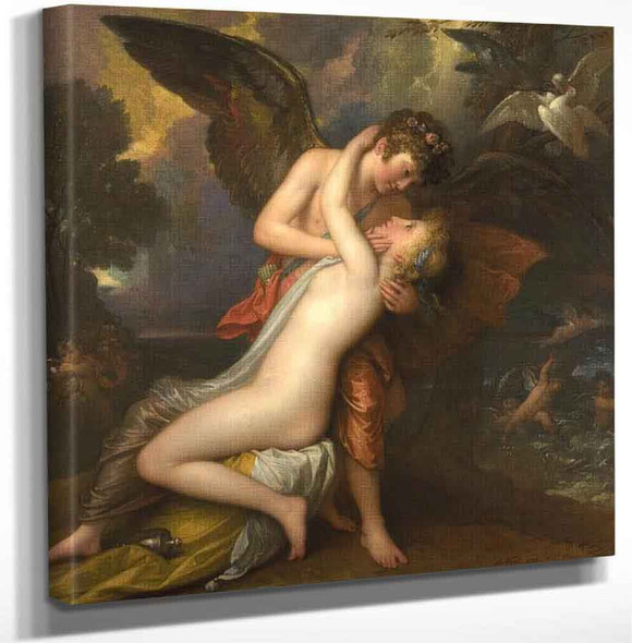 Cupid And Psyche By Benjamin West American1738 1820 Art Reproduction