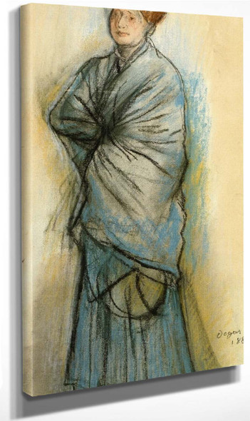 Woman In Blue By Edgar Degas By Edgar Degas