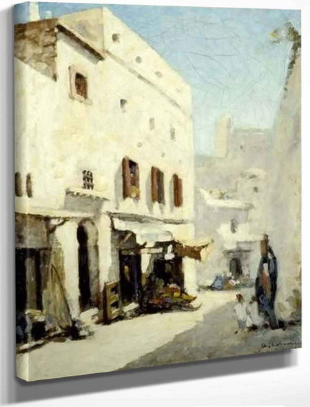 A Street In Algers By Albert Lebourg By Albert Lebourg
