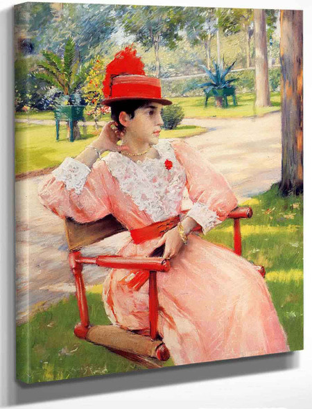 Afternoon In The Park By William Merritt Chase By William Merritt Chase