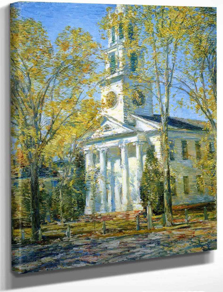 Church At Old Lyme 1 By Frederick Childe Hassam By Frederick Childe Hassam