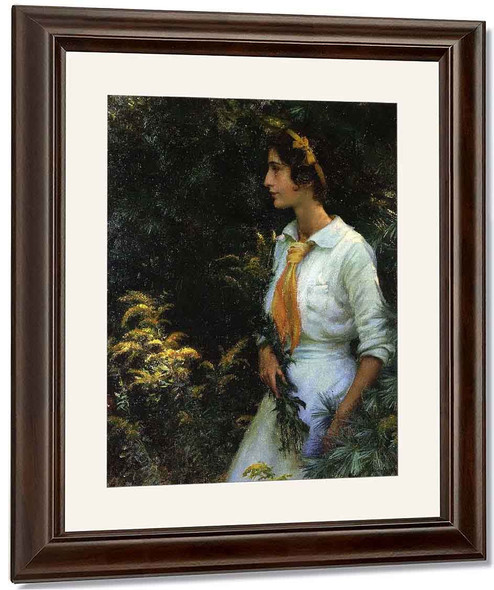 Goldenrod By Charles Courtney Curran By Charles Courtney Curran
