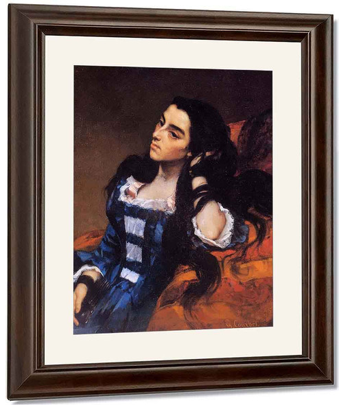 Portrait Of A Spanish Lady By Gustave Courbet By Gustave Courbet