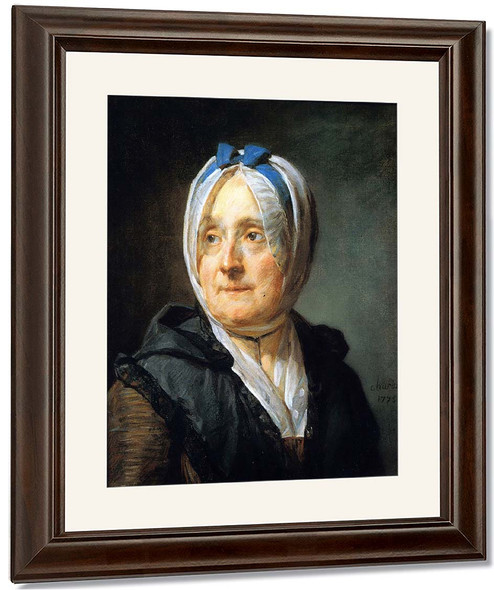 Portrait Of Madame Chardin, Nee Francoise Marguerite Pouget By Jean Baptiste Simeon Chardin By Jean Baptiste Simeon Chardin