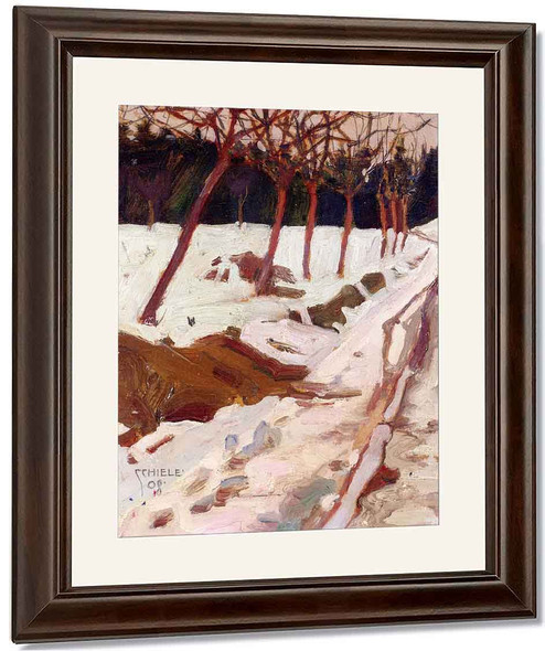 Snow By Egon Schiele By Egon Schiele