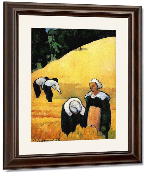 The Harvest By Emile Bernard By Emile Bernard