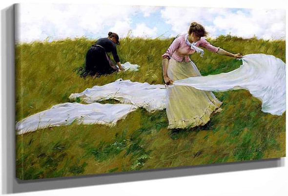 A Breezy Day By Charles Courtney Curran By Charles Courtney Curran