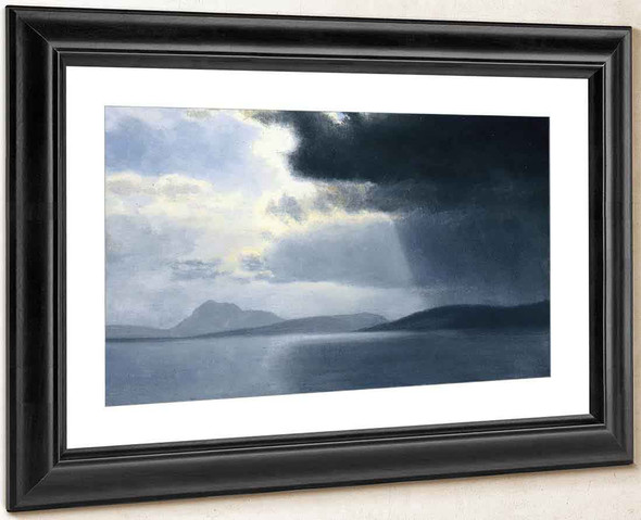 Approaching Thunderstorm On The Hudson River By Albert Bierstadt