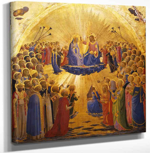 The Coronation Of The Virgin By Fra Angelico Art Reproduction