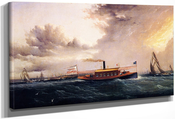 Armina In New York Harbor By James E. Buttersworth