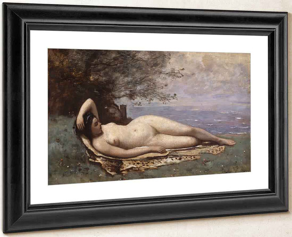 Bacchante By The Sea By Jean Baptiste Camille Corot