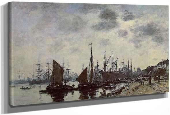 Bordeaux, Bacalan, View From The Quay By Eugene Louis Boudin