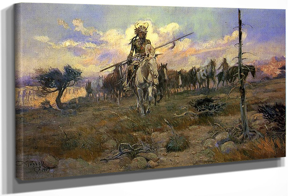 Bringing Home The Spoils By Charles Marion Russell