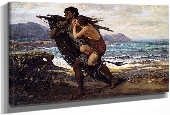 Fisherman And Mermaid By Elihu Vedder