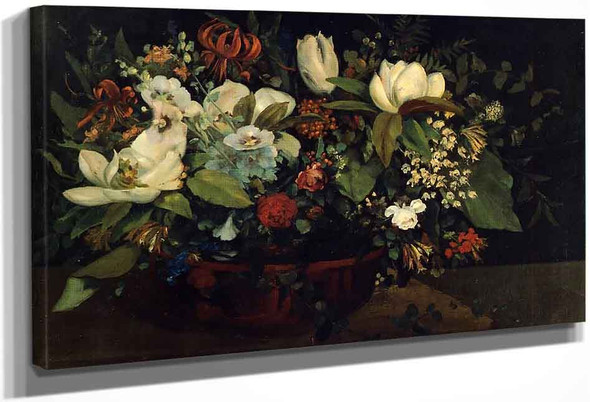 Flowers By Gustave Courbet