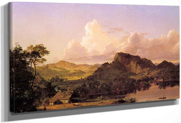 Home Of The Pioneer By Frederic Edwin Church By Frederic Edwin Church