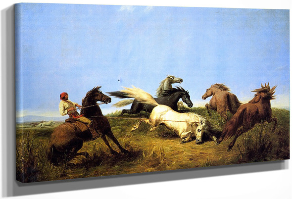 Hunting Wild Horses By William Tylee Ranney