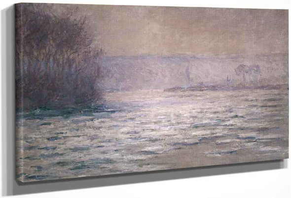 Ice Flows On The Seine At Bennecourt By Claude Oscar Monet