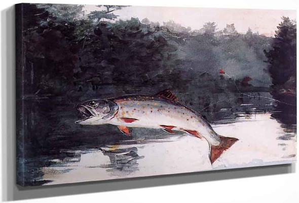 Leaping Trout1 By Winslow Homer