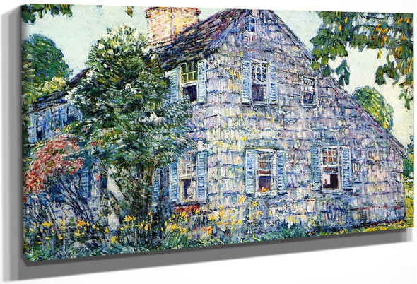 Old House, East Hampton By Frederick Childe Hassam
