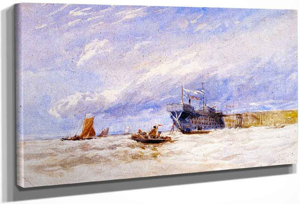 On The Medway By David Cox By David Cox