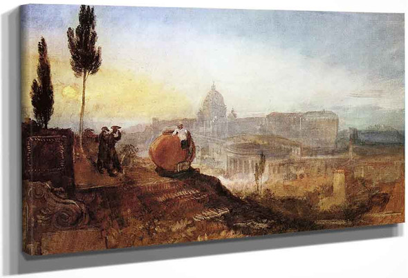 Rome St. Peter's From The Villa Barberini By Joseph Mallord William Turner