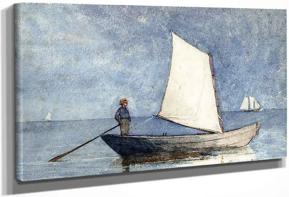 Sailing A Dory By Winslow Homer