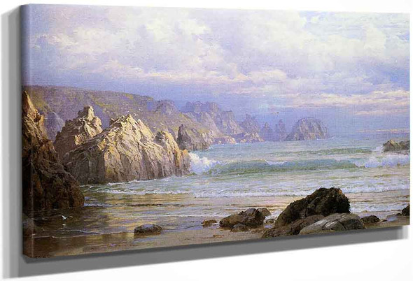 Seascapealong The Cliffs13 By William Trost Richards By William Trost Richards