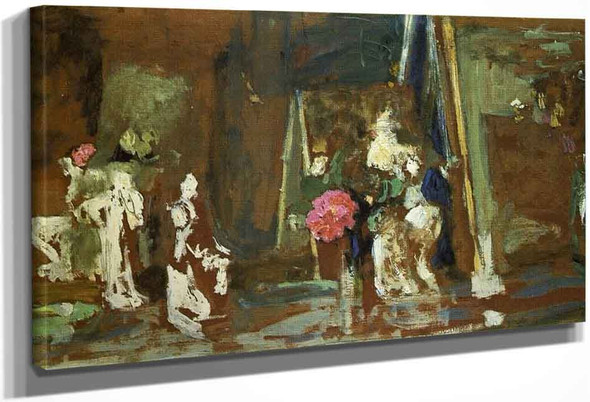 Statuettes On The Mantlepiece By Edouard Vuillard