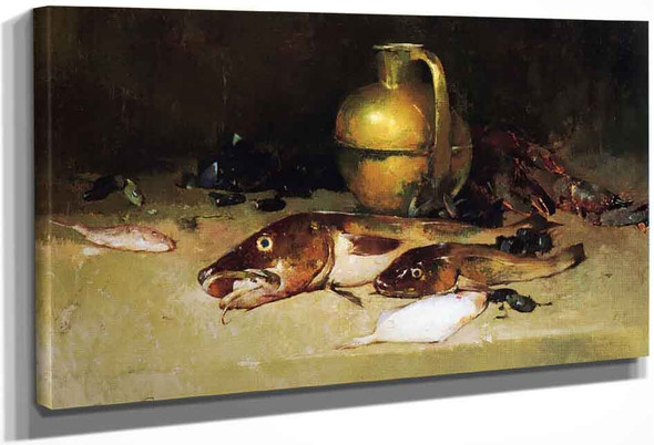 Still Life With Fish By Emil Carlsen By Emil Carlsen