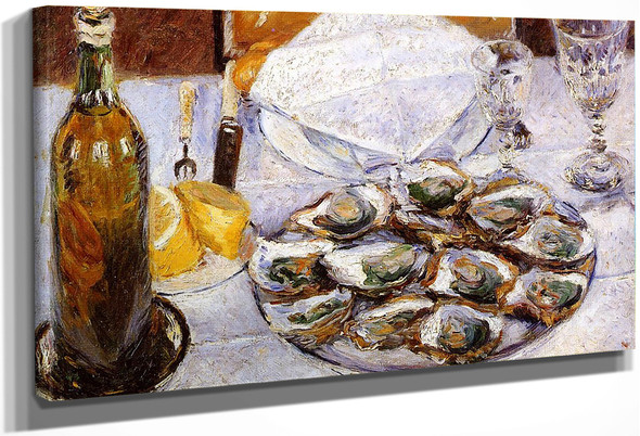 Still Life With Oysters1 By Gustave Caillebotte