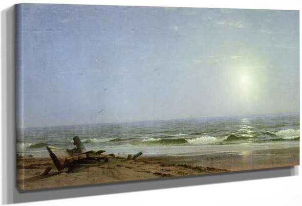 Sunlight On The Shore By William Trost Richards By William Trost Richards